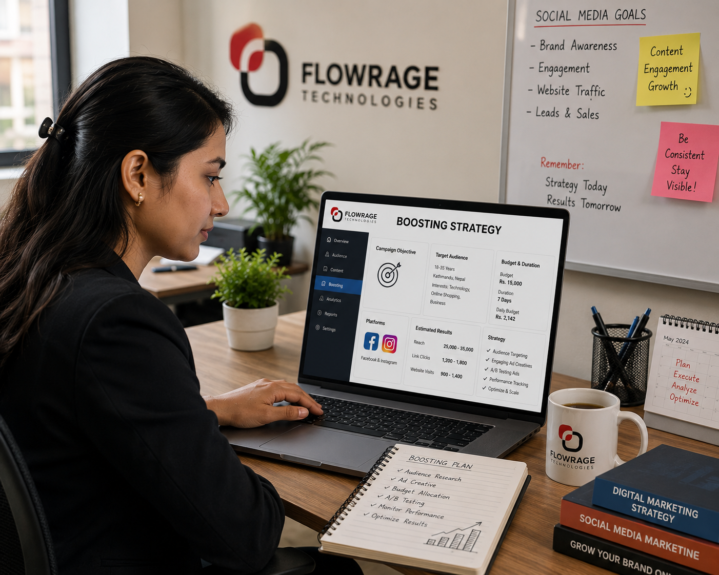 Focused on social media strategy