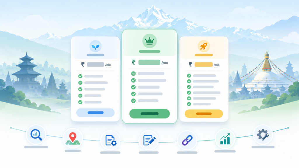 SEO pricing in Nepal and what each monthly plan includes