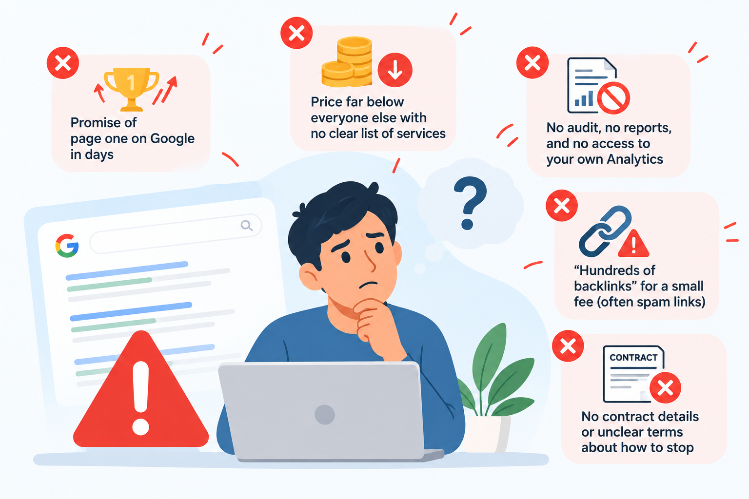Warning signs of cheap SEO