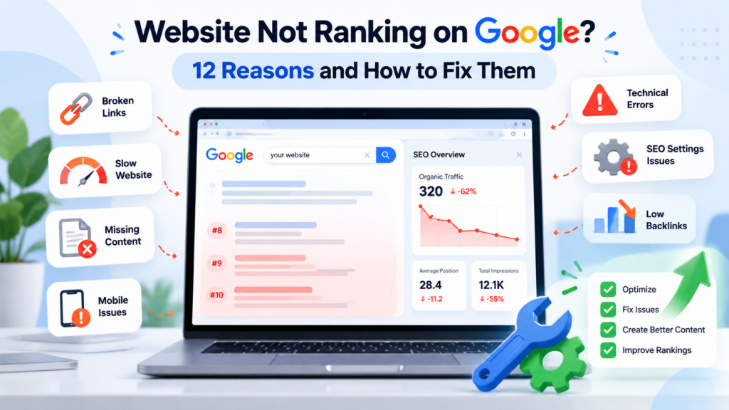Website Not Ranking on Google