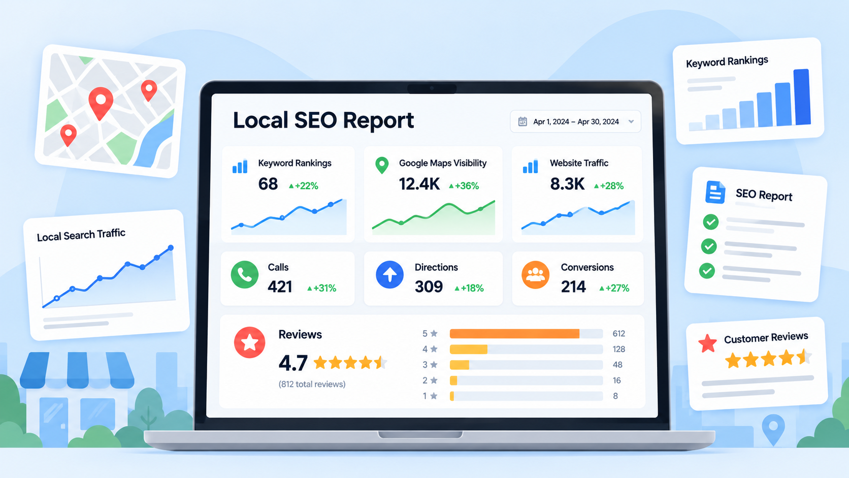 What a Good Local SEO Reporting Template Looks Like